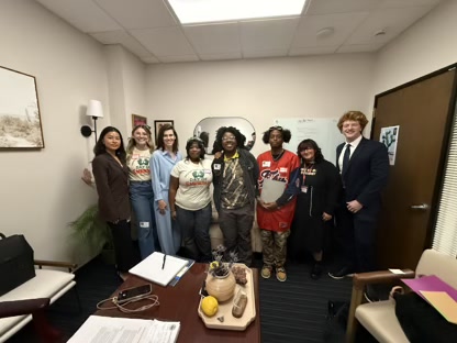 Advocates meeting in a legislator's office during Day of Empathy